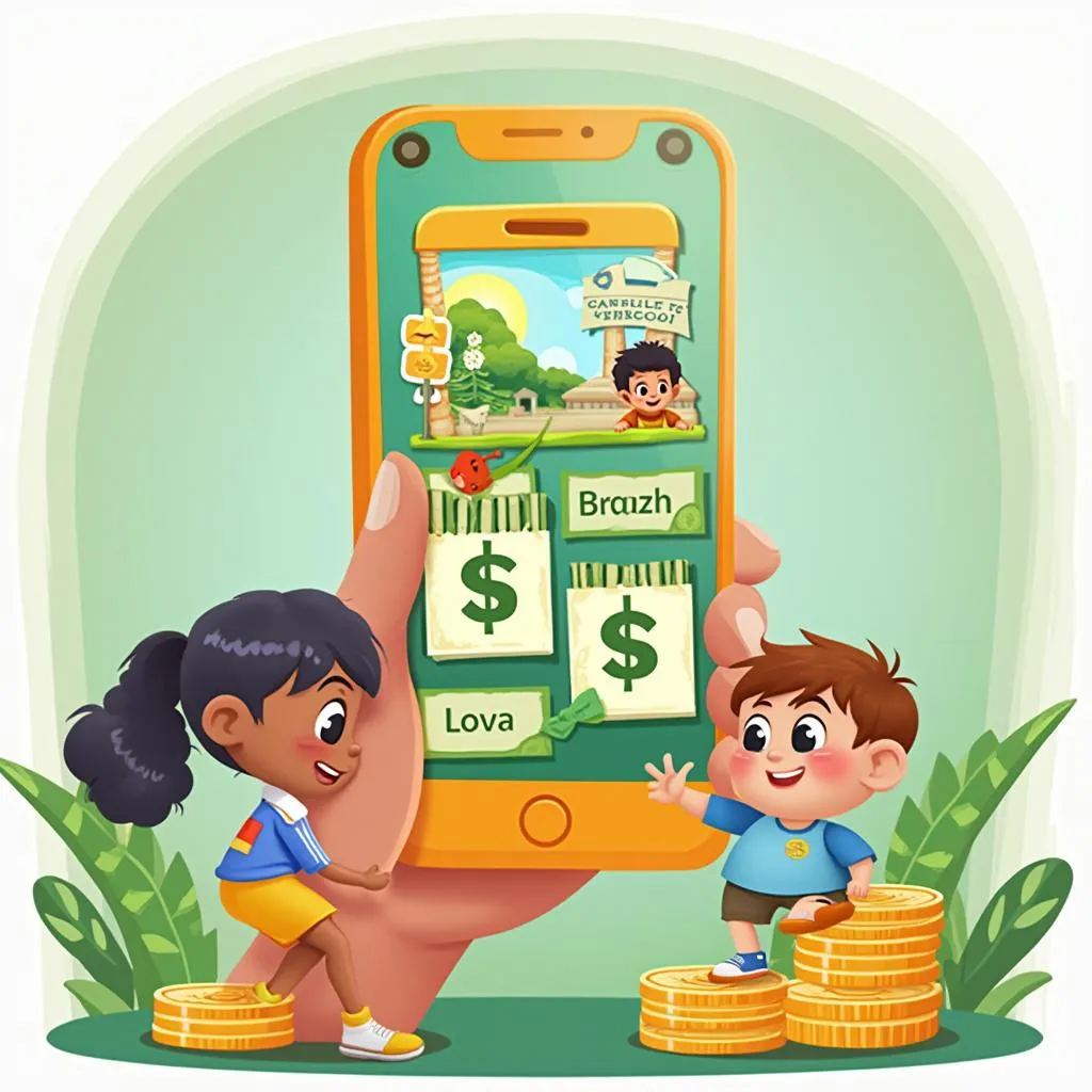 Aplicativo de educação financeira para crianças brasileiras